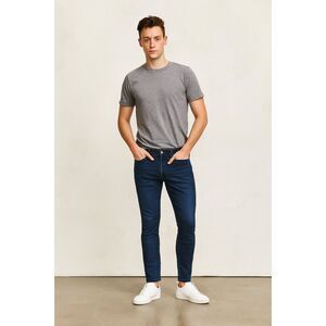 DUER Blue Flexible Tapered Leg Denim Jeans Pants    Mens Size 34 x 3